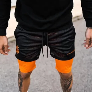 Shorts Hybrid black orange