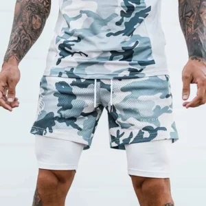 Shorts Hybrid green camo