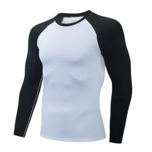 Rashguard white-black