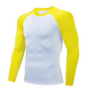 Rashguard white-yellow