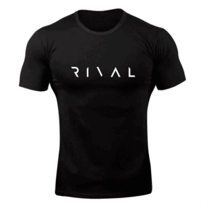 Футболка чоловіча Rival чорна бавовняна