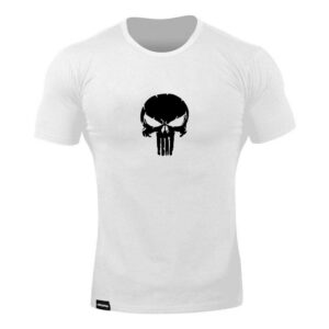 Футболка чоловіча біла Каратель