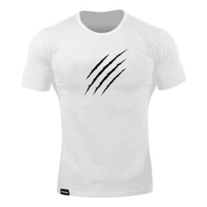 Футболка чоловіча біла Кігті
