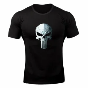 Футболка чоловіча Каратель чорна бавовняна