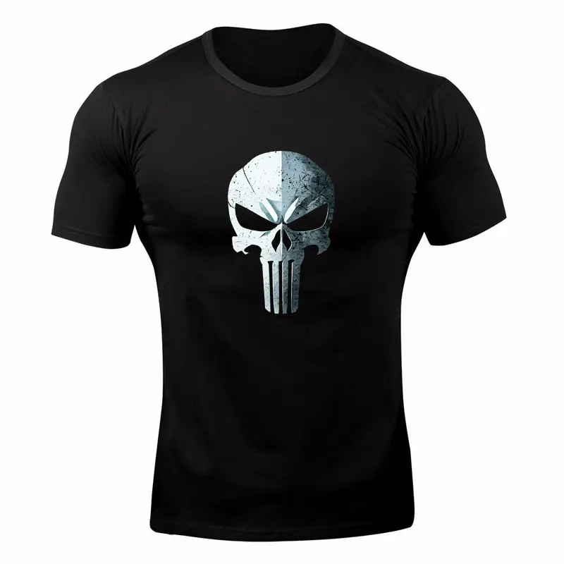 Футболка чоловіча Каратель чорна бавовняна